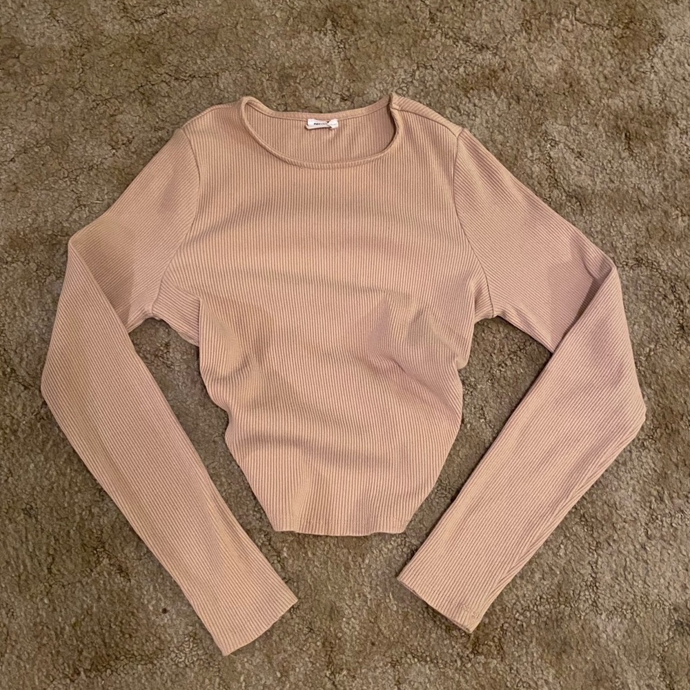 Cotton On Long Sleeve Open Back Top